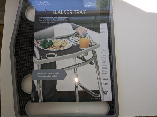 walker tray with grip